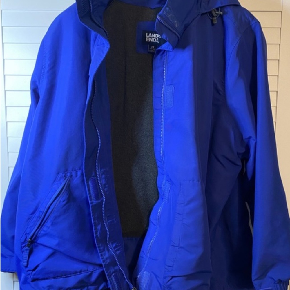 Lands' End Royal Blue Windbreaker
